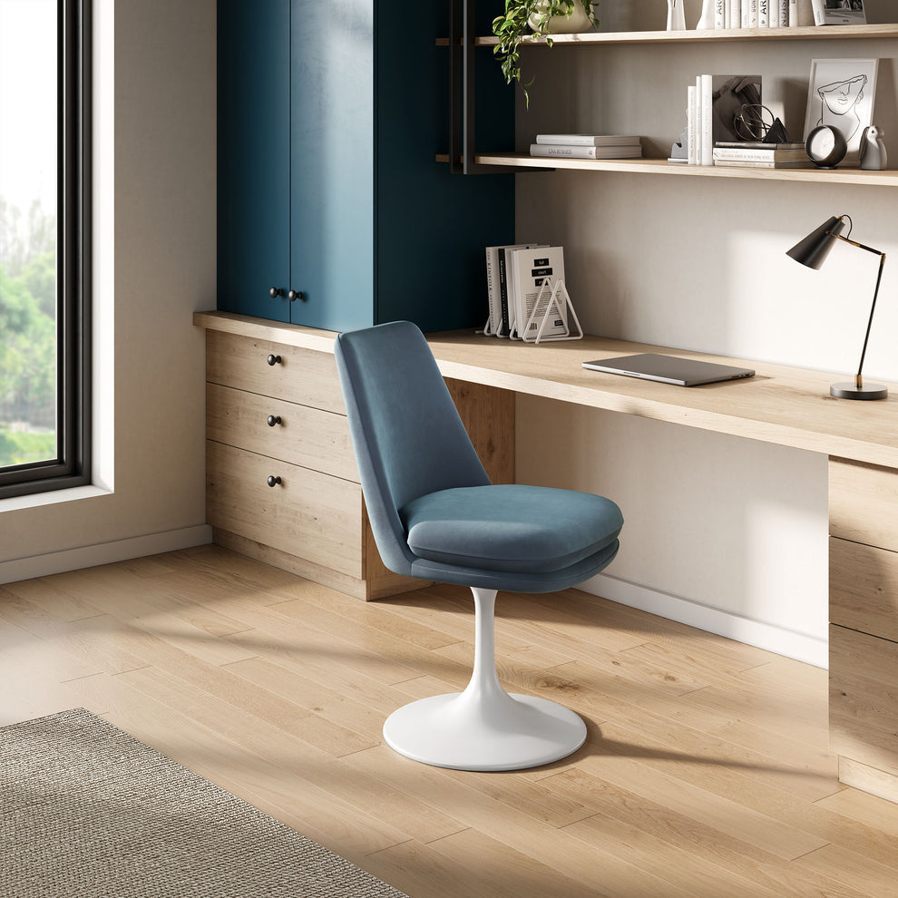 Lippa Swivel Dining Performance Velvet Side Chair by Modway | Dining Chairs | Modishstore - 26