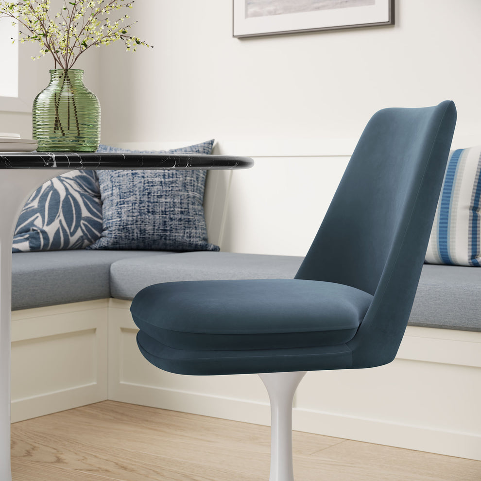 Lippa Swivel Dining Performance Velvet Side Chair by Modway | Dining Chairs | Modishstore - 27
