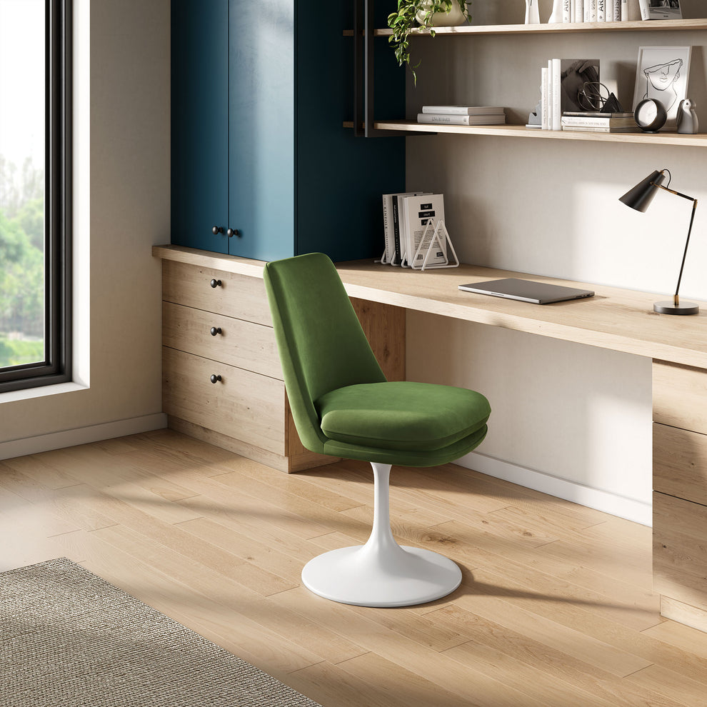 Lippa Swivel Dining Performance Velvet Side Chair by Modway | Dining Chairs | Modishstore - 36