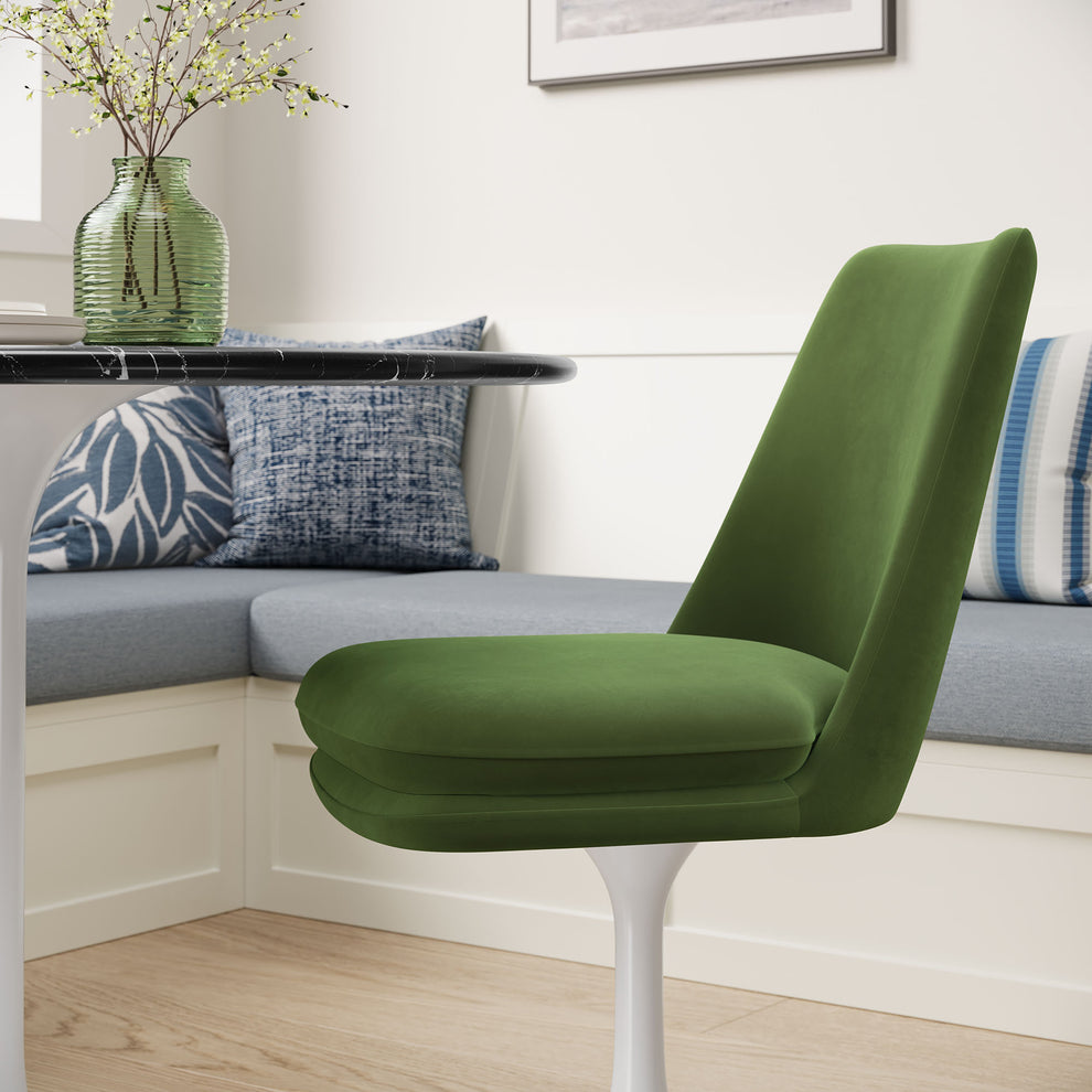 Lippa Swivel Dining Performance Velvet Side Chair by Modway | Dining Chairs | Modishstore - 37