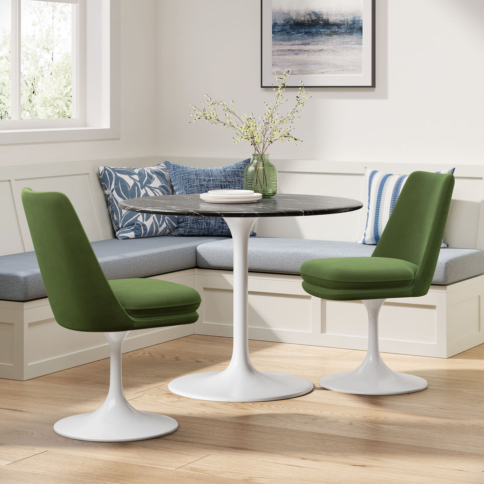 Lippa Swivel Dining Performance Velvet Side Chair by Modway | Dining Chairs | Modishstore - 38