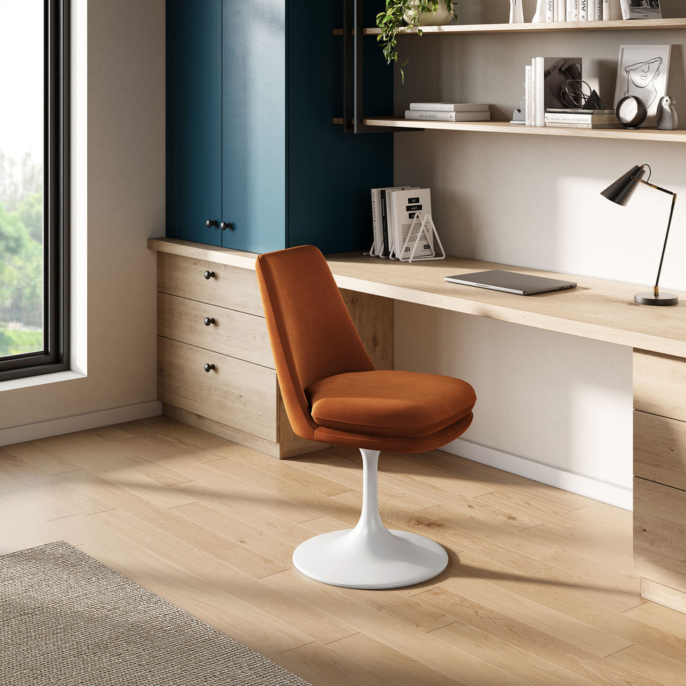 Lippa Swivel Dining Performance Velvet Side Chair by Modway | Dining Chairs | Modishstore - 46