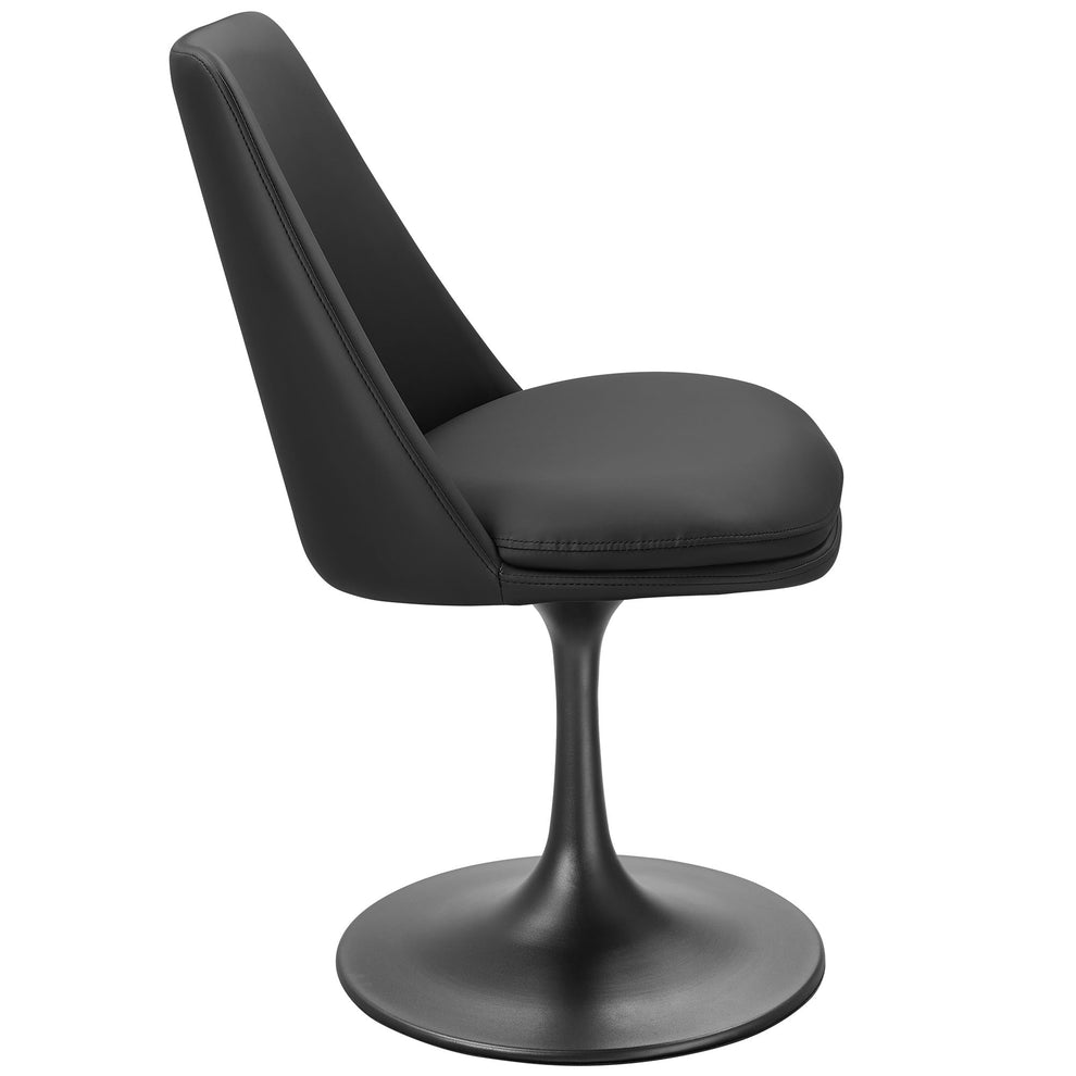 Lippa Swivel Dining Vegan Leather Side Chair by Modway | Dining Chairs | Modishstore - 3