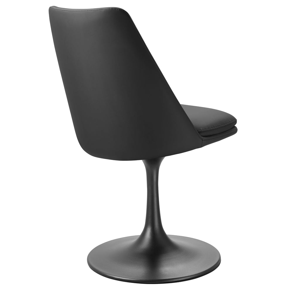 Lippa Swivel Dining Vegan Leather Side Chair by Modway | Dining Chairs | Modishstore - 4