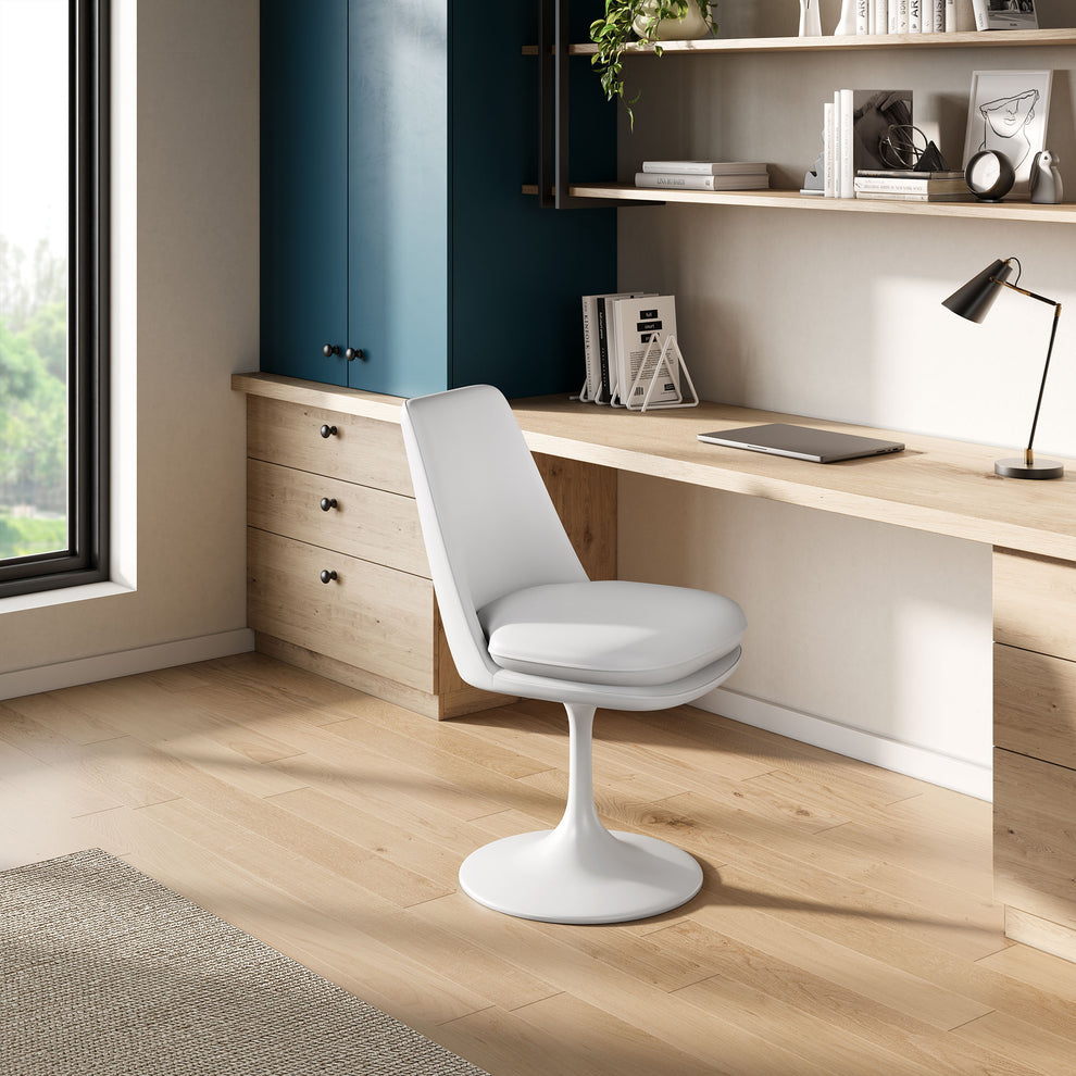 Lippa Swivel Dining Vegan Leather Side Chair by Modway | Dining Chairs | Modishstore - 26