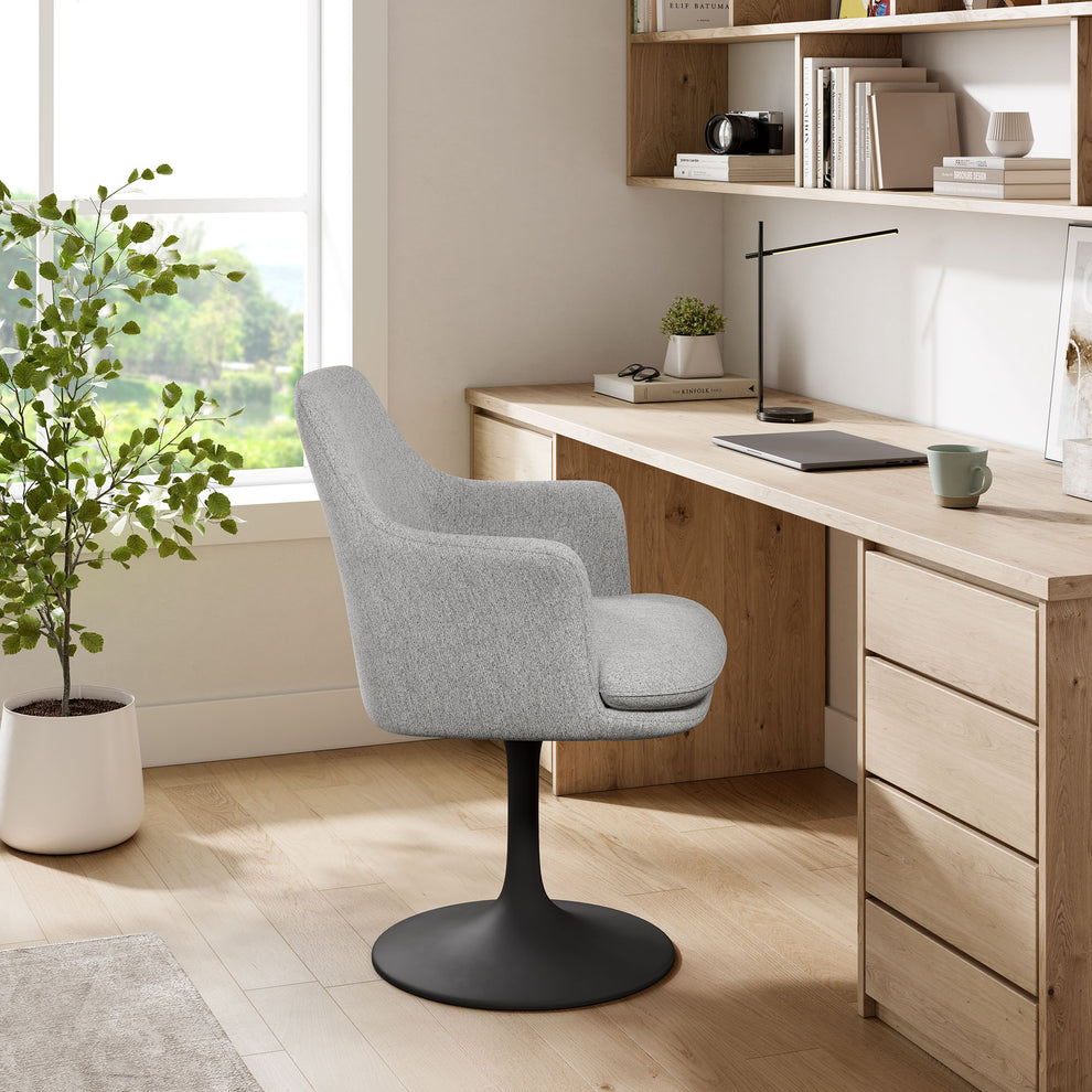 Lippa Swivel Dining Upholstered Armchair by Modway | Dining Chairs | Modishstore - 1