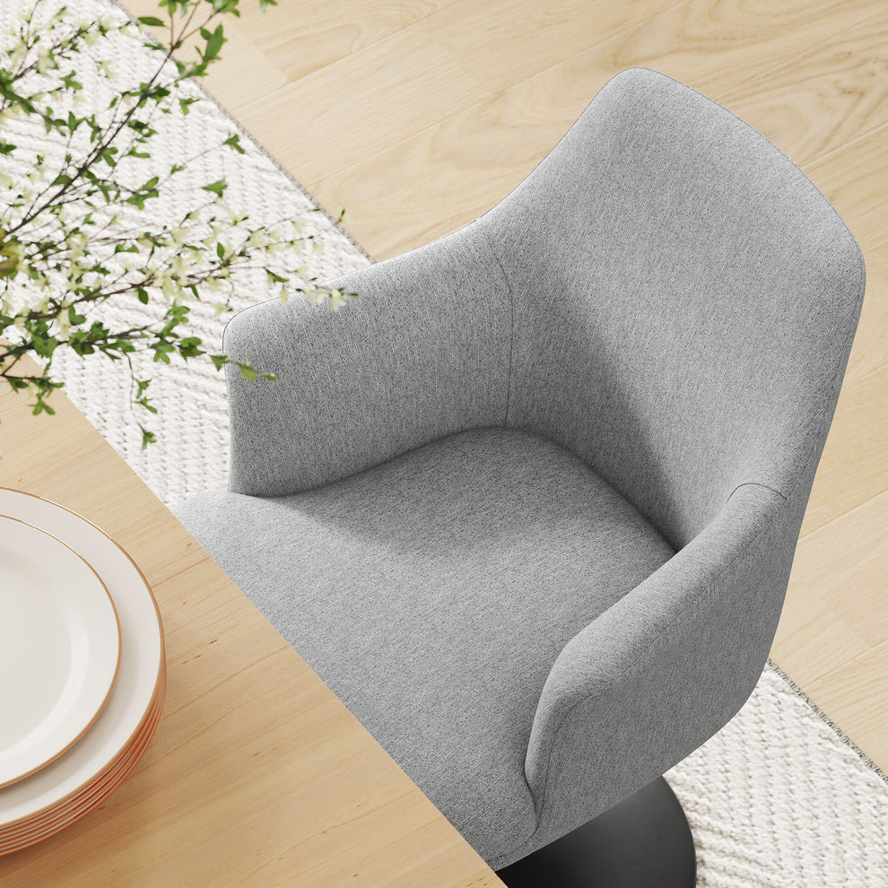 Lippa Swivel Dining Upholstered Armchair by Modway | Dining Chairs | Modishstore - 7