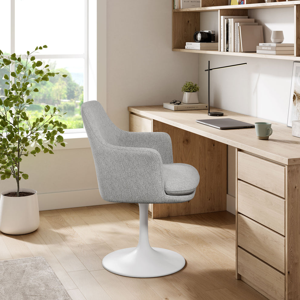 Lippa Swivel Dining Upholstered Armchair by Modway | Dining Chairs | Modishstore - 16