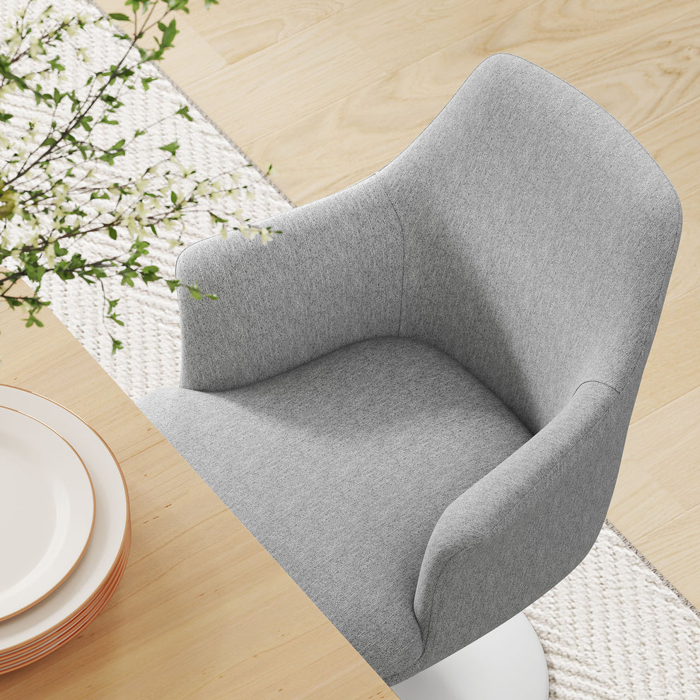 Lippa Swivel Dining Upholstered Armchair by Modway | Dining Chairs | Modishstore - 17