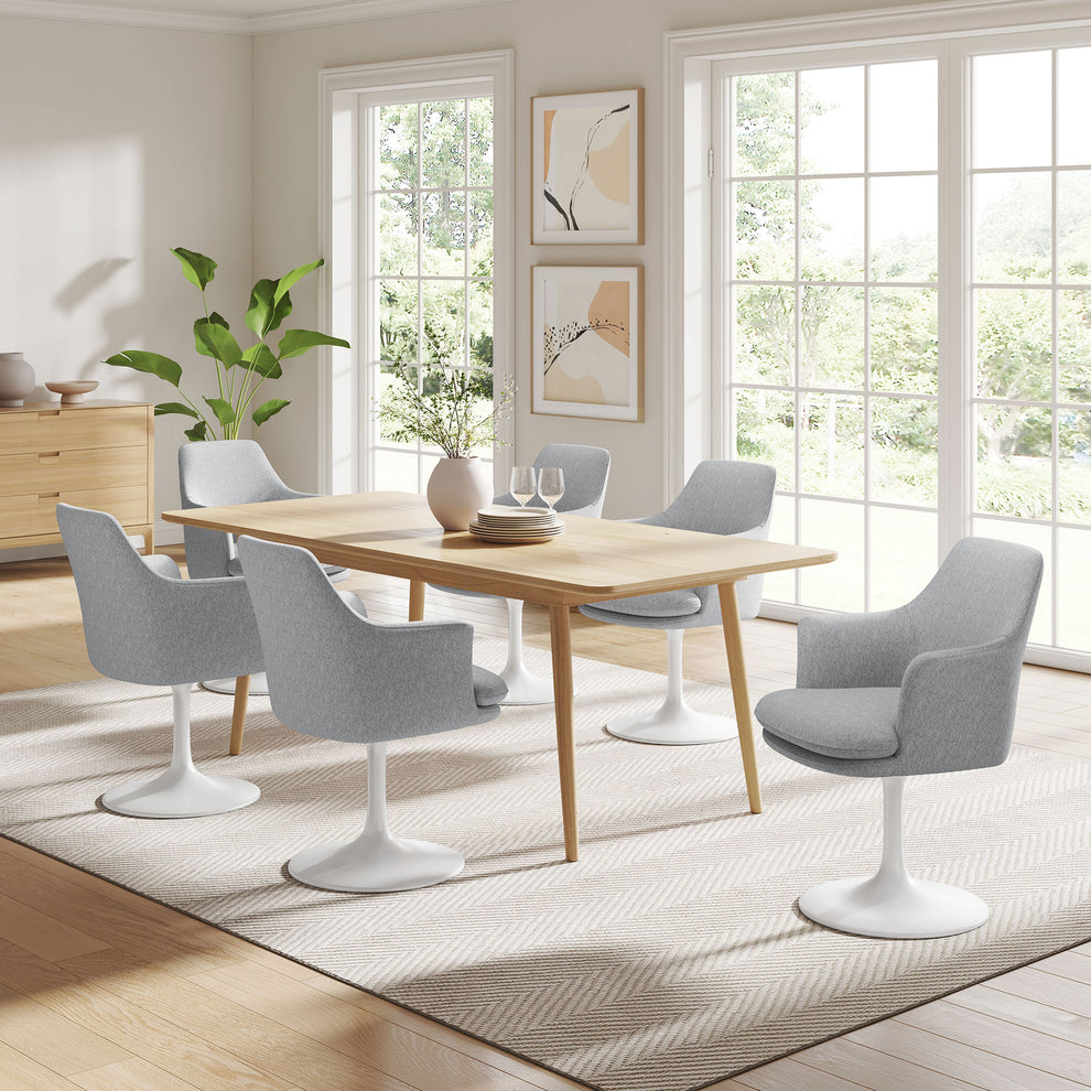 Lippa Swivel Dining Upholstered Armchair by Modway | Dining Chairs | Modishstore - 18