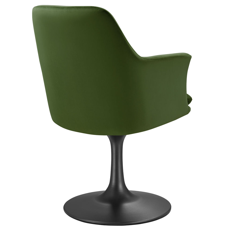 Lippa Swivel Dining Performance Velvet Armchair by Modway | Dining Chairs | Modishstore - 4