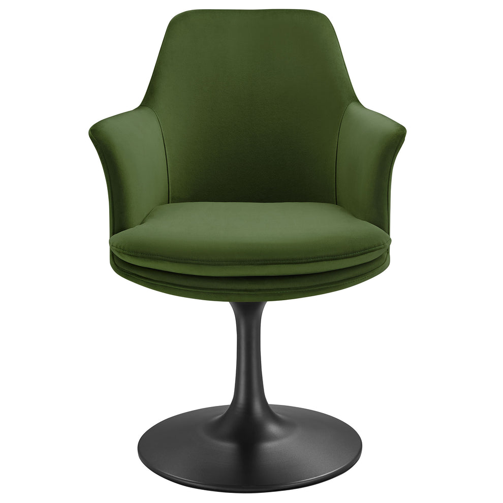 Lippa Swivel Dining Performance Velvet Armchair by Modway | Dining Chairs | Modishstore - 5