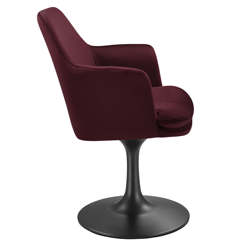 Lippa Swivel Dining Performance Velvet Armchair by Modway | Dining Chairs | Modishstore - 12