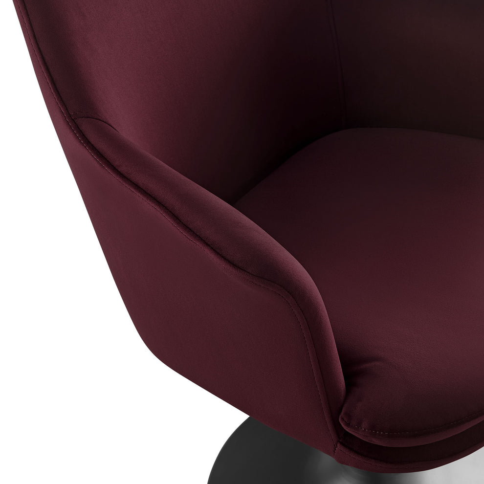 Lippa Swivel Dining Performance Velvet Armchair by Modway | Dining Chairs | Modishstore - 15