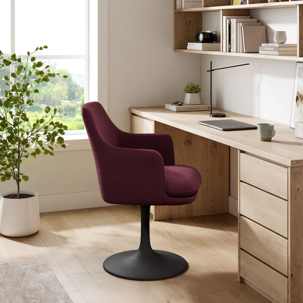 Lippa Swivel Dining Performance Velvet Armchair by Modway | Dining Chairs | Modishstore - 16