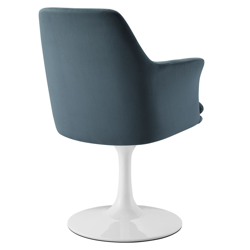 Lippa Swivel Dining Performance Velvet Armchair by Modway | Dining Chairs | Modishstore - 23