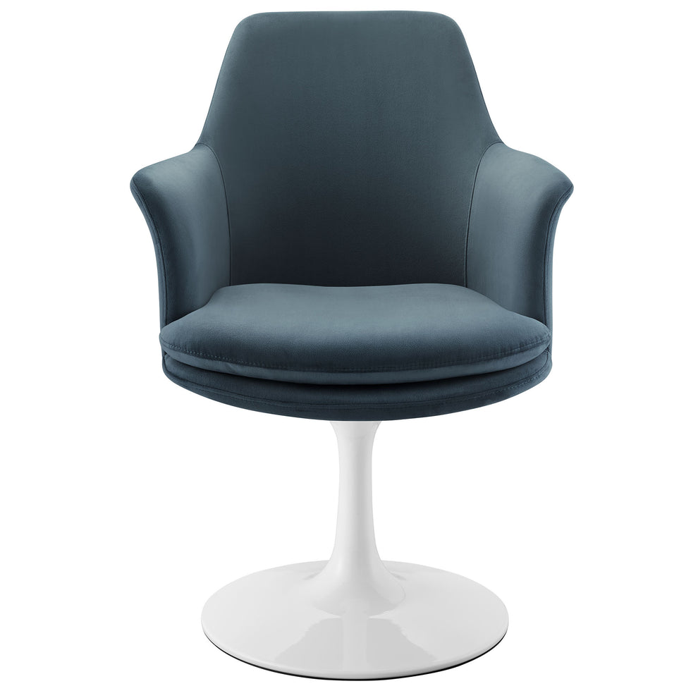 Lippa Swivel Dining Performance Velvet Armchair by Modway | Dining Chairs | Modishstore - 24