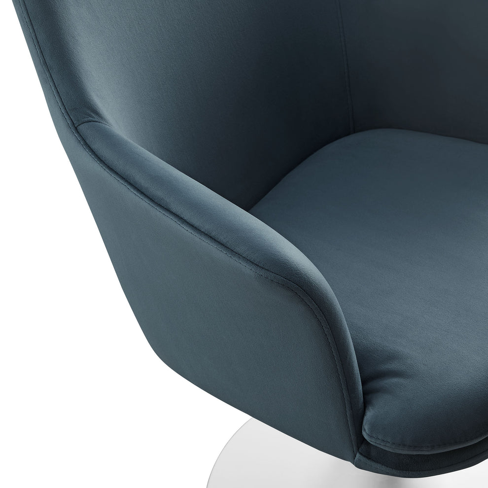 Lippa Swivel Dining Performance Velvet Armchair by Modway | Dining Chairs | Modishstore - 25
