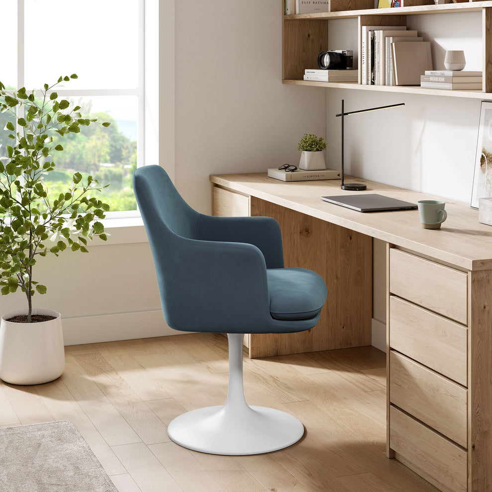 Lippa Swivel Dining Performance Velvet Armchair by Modway | Dining Chairs | Modishstore - 26