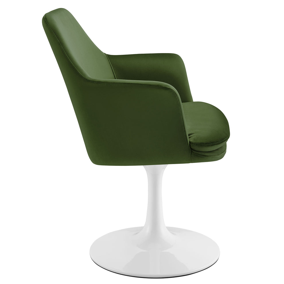 Lippa Swivel Dining Performance Velvet Armchair by Modway | Dining Chairs | Modishstore - 32