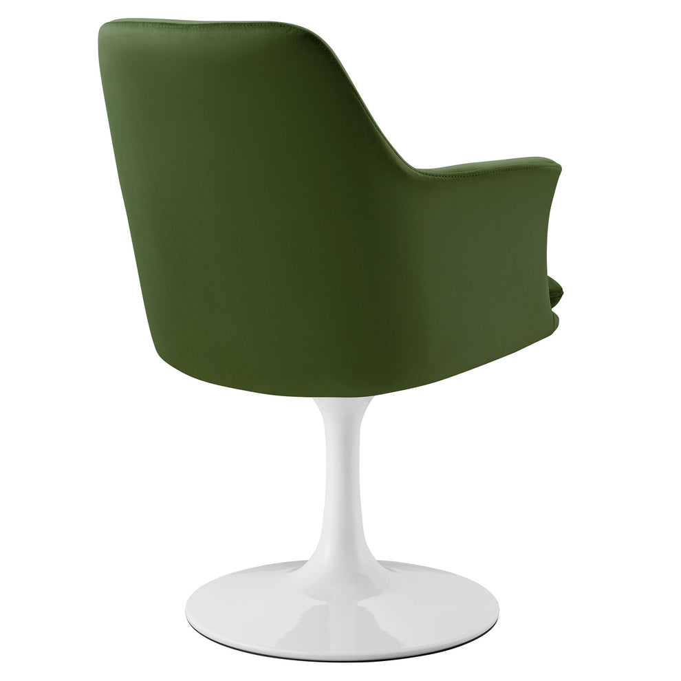 Lippa Swivel Dining Performance Velvet Armchair by Modway | Dining Chairs | Modishstore - 33