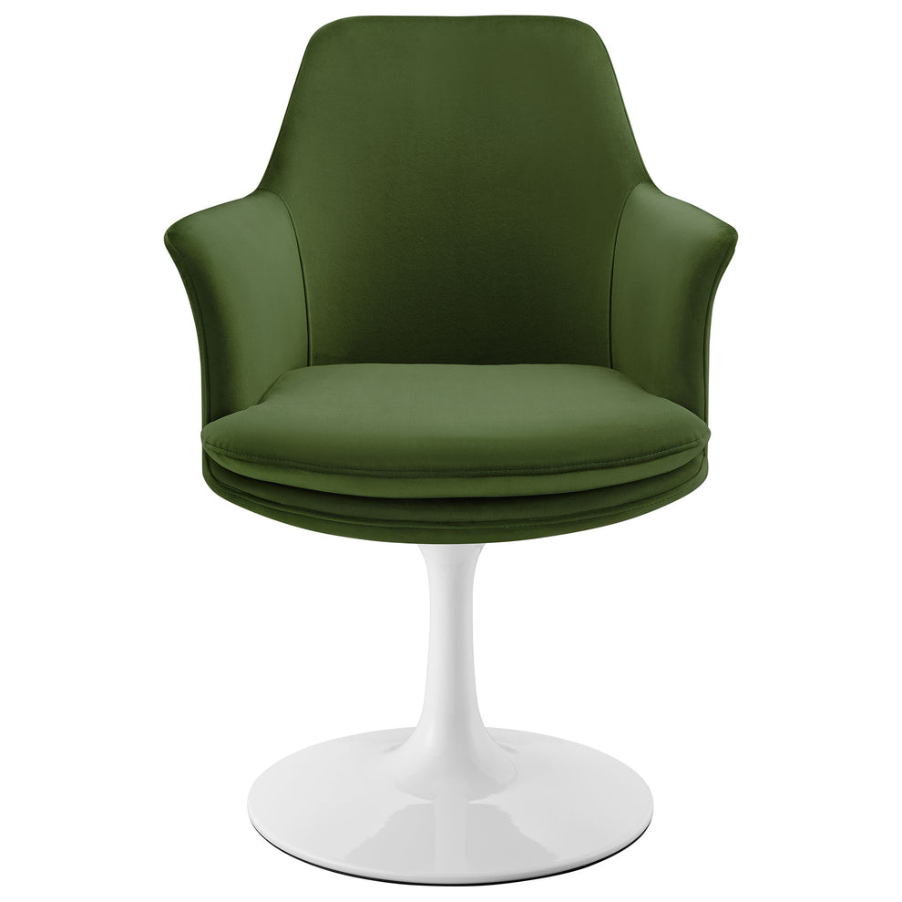 Lippa Swivel Dining Performance Velvet Armchair by Modway | Dining Chairs | Modishstore - 34