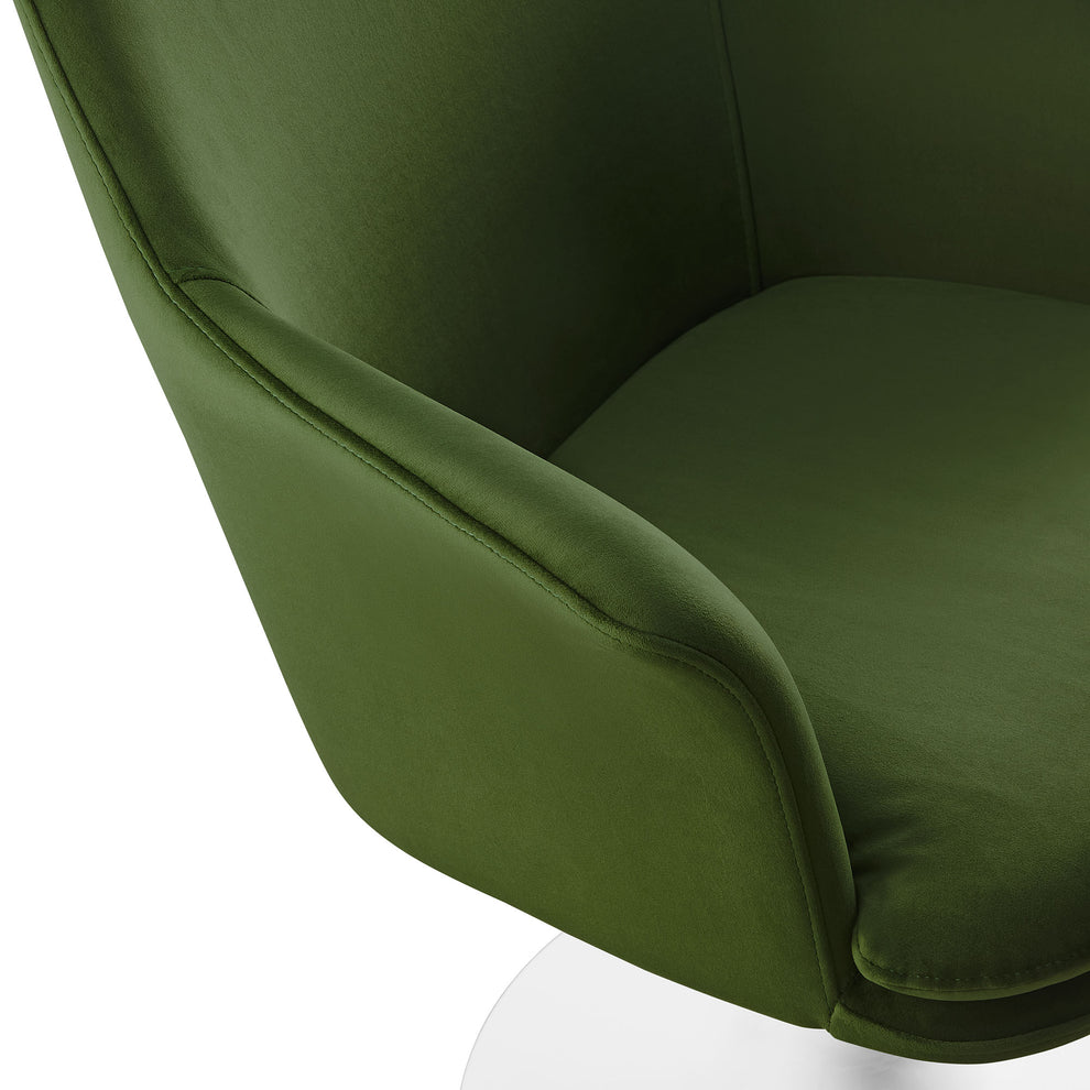 Lippa Swivel Dining Performance Velvet Armchair by Modway | Dining Chairs | Modishstore - 35