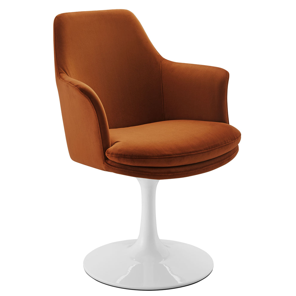 Lippa Swivel Dining Performance Velvet Armchair by Modway | Dining Chairs | Modishstore - 41