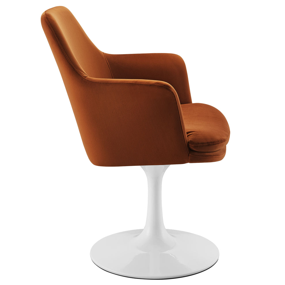 Lippa Swivel Dining Performance Velvet Armchair by Modway | Dining Chairs | Modishstore - 42