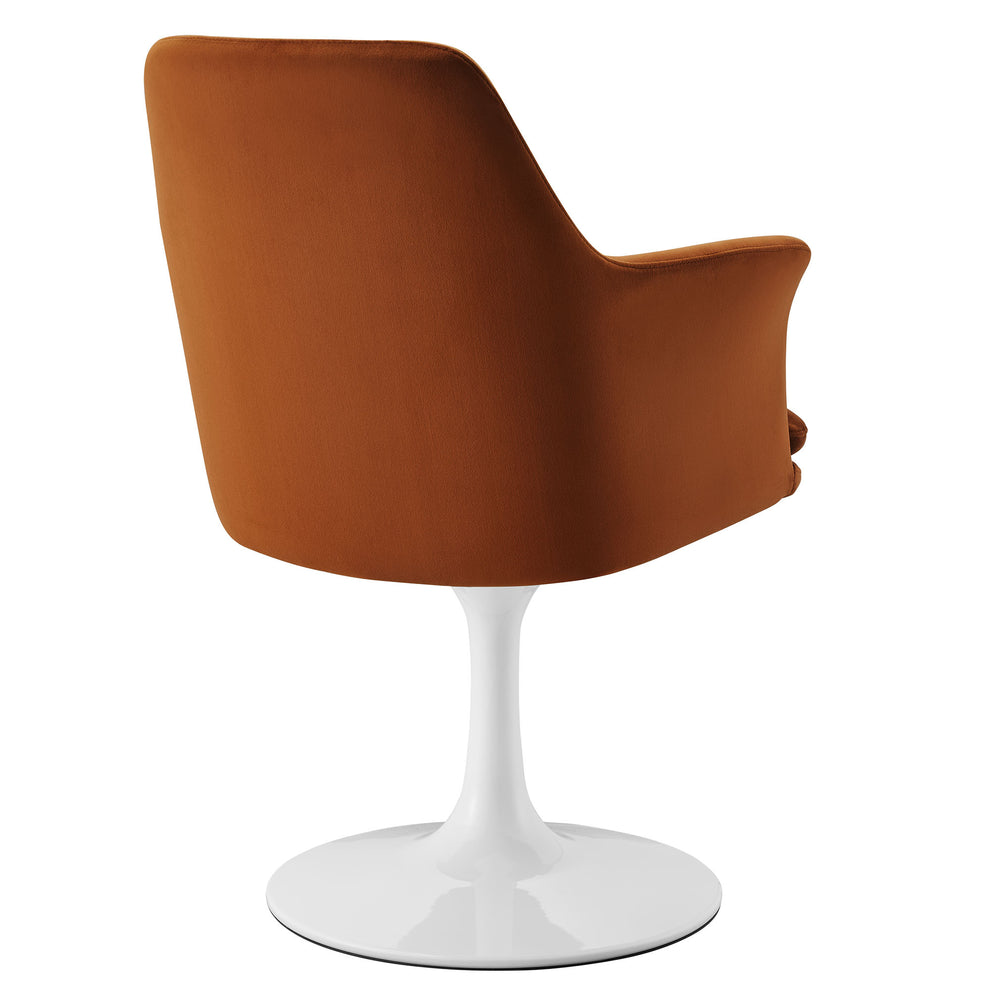 Lippa Swivel Dining Performance Velvet Armchair by Modway | Dining Chairs | Modishstore - 43
