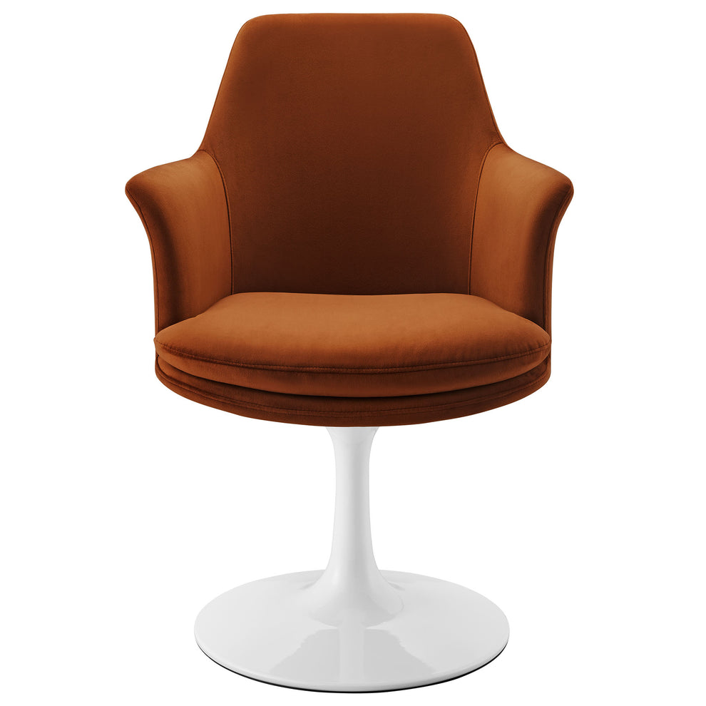Lippa Swivel Dining Performance Velvet Armchair by Modway | Dining Chairs | Modishstore - 44