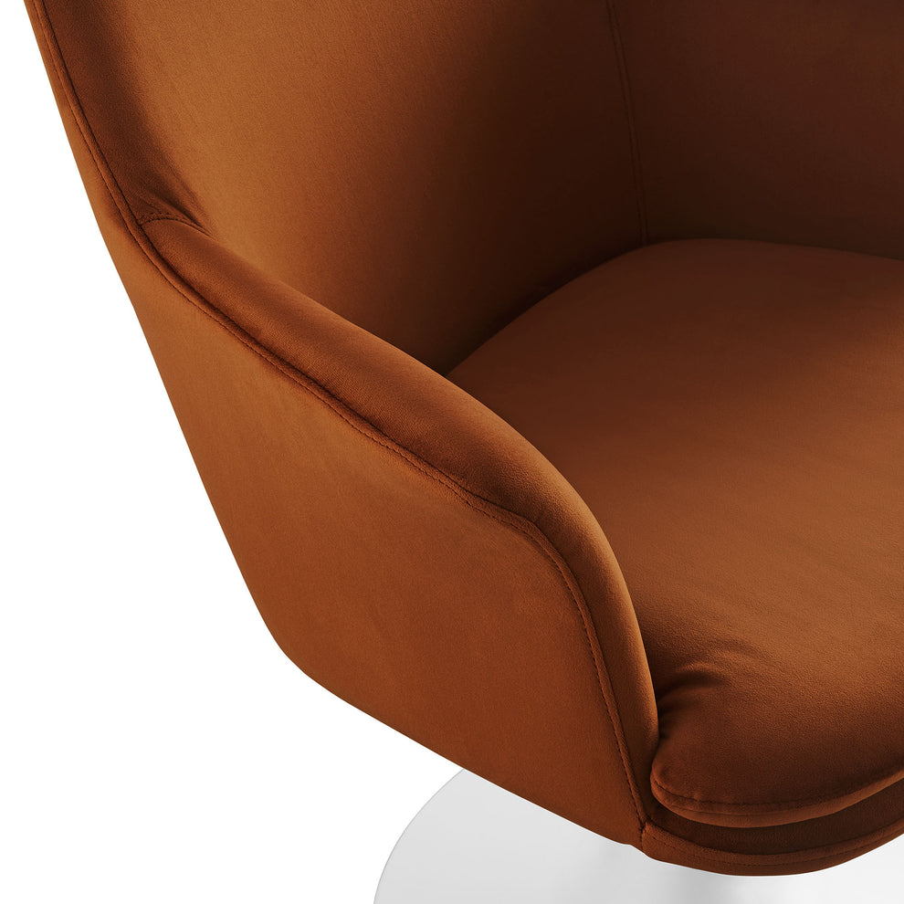 Lippa Swivel Dining Performance Velvet Armchair by Modway | Dining Chairs | Modishstore - 45