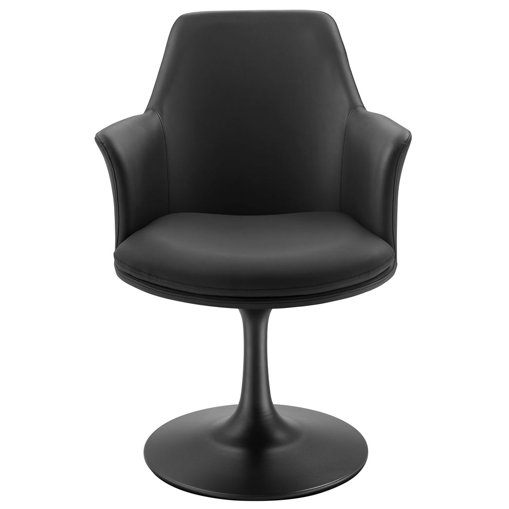 Lippa Swivel Dining Vegan Leather Armchair by Modway | Dining Chairs | Modishstore - 5