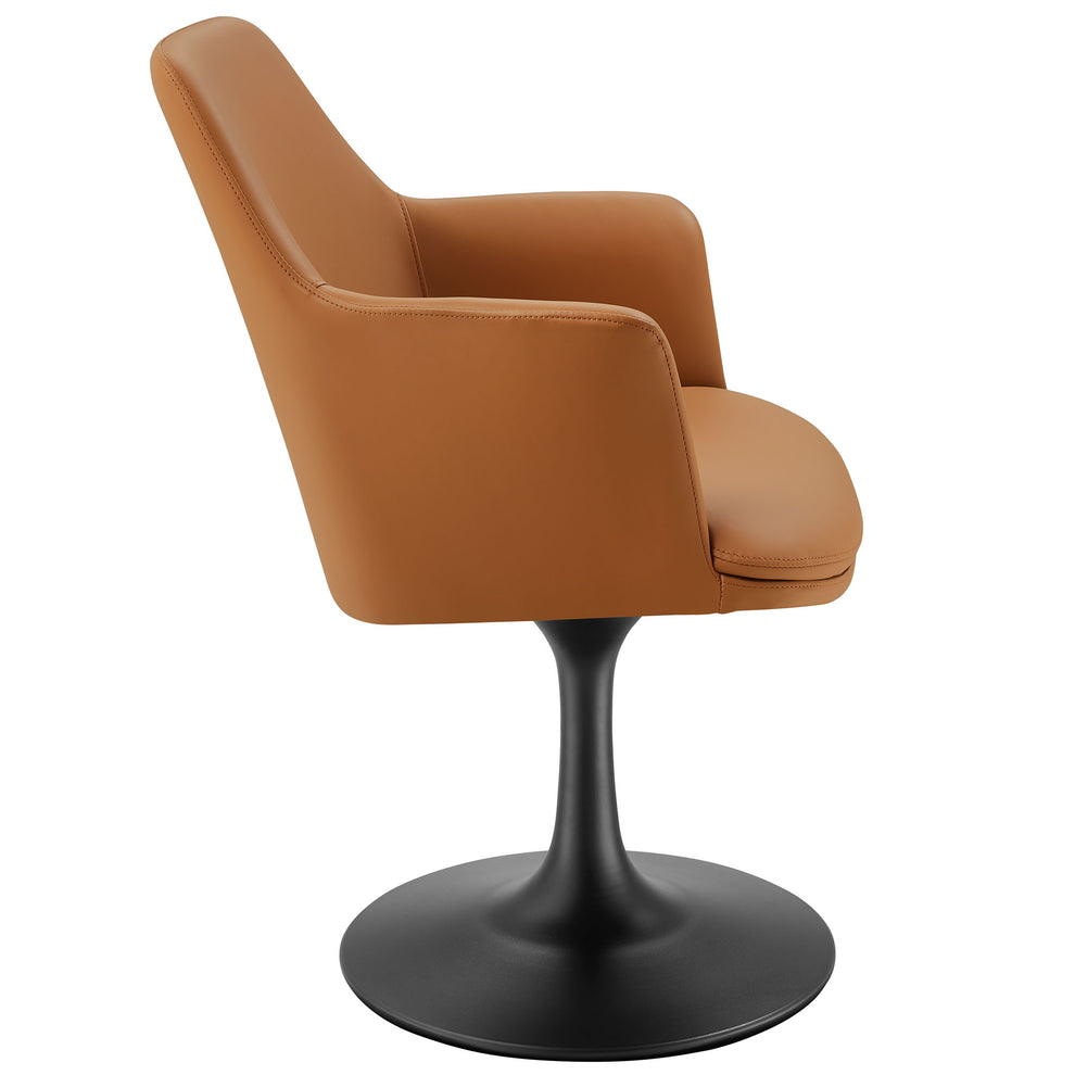 Lippa Swivel Dining Vegan Leather Armchair by Modway | Dining Chairs | Modishstore - 12