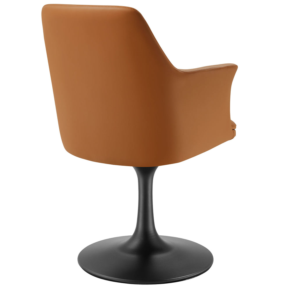 Lippa Swivel Dining Vegan Leather Armchair by Modway | Dining Chairs | Modishstore - 13