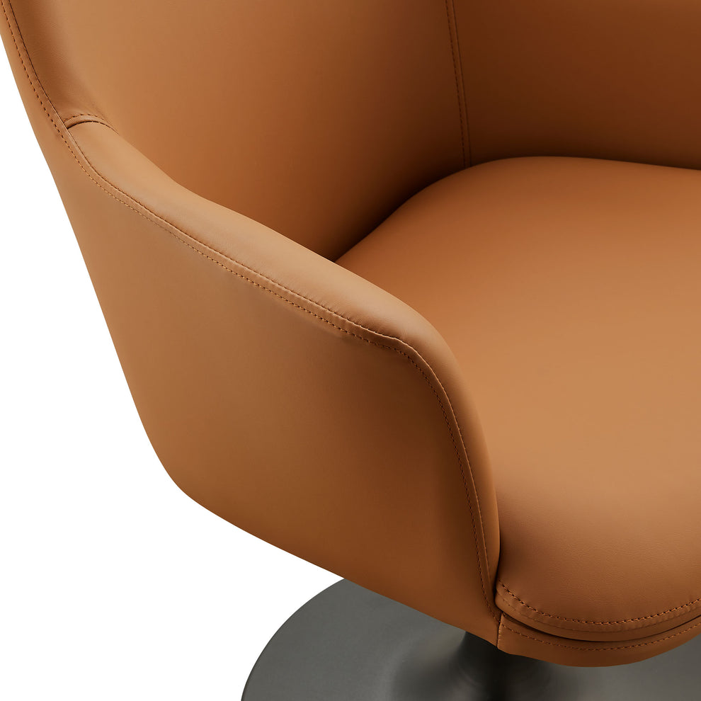 Lippa Swivel Dining Vegan Leather Armchair by Modway | Dining Chairs | Modishstore - 15