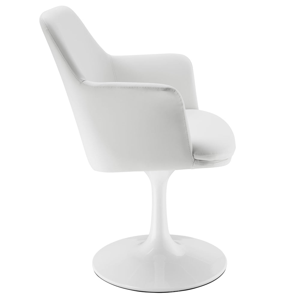 Lippa Swivel Dining Vegan Leather Armchair by Modway | Dining Chairs | Modishstore - 22