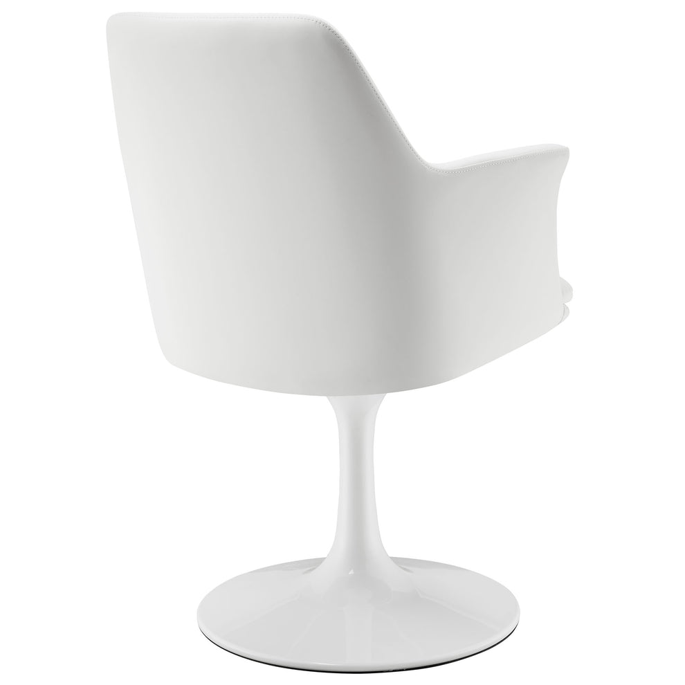 Lippa Swivel Dining Vegan Leather Armchair by Modway | Dining Chairs | Modishstore - 23