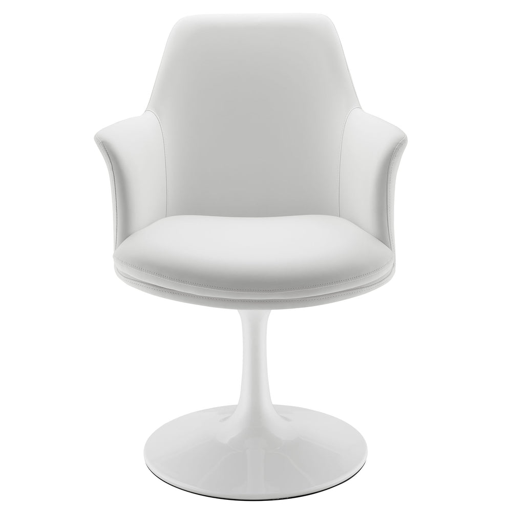 Lippa Swivel Dining Vegan Leather Armchair by Modway | Dining Chairs | Modishstore - 24