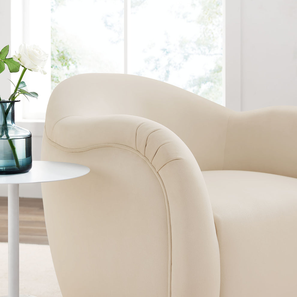 Compose Performance Velvet Swivel Armchair by Modway | Accent Chairs | Modishstore - 7