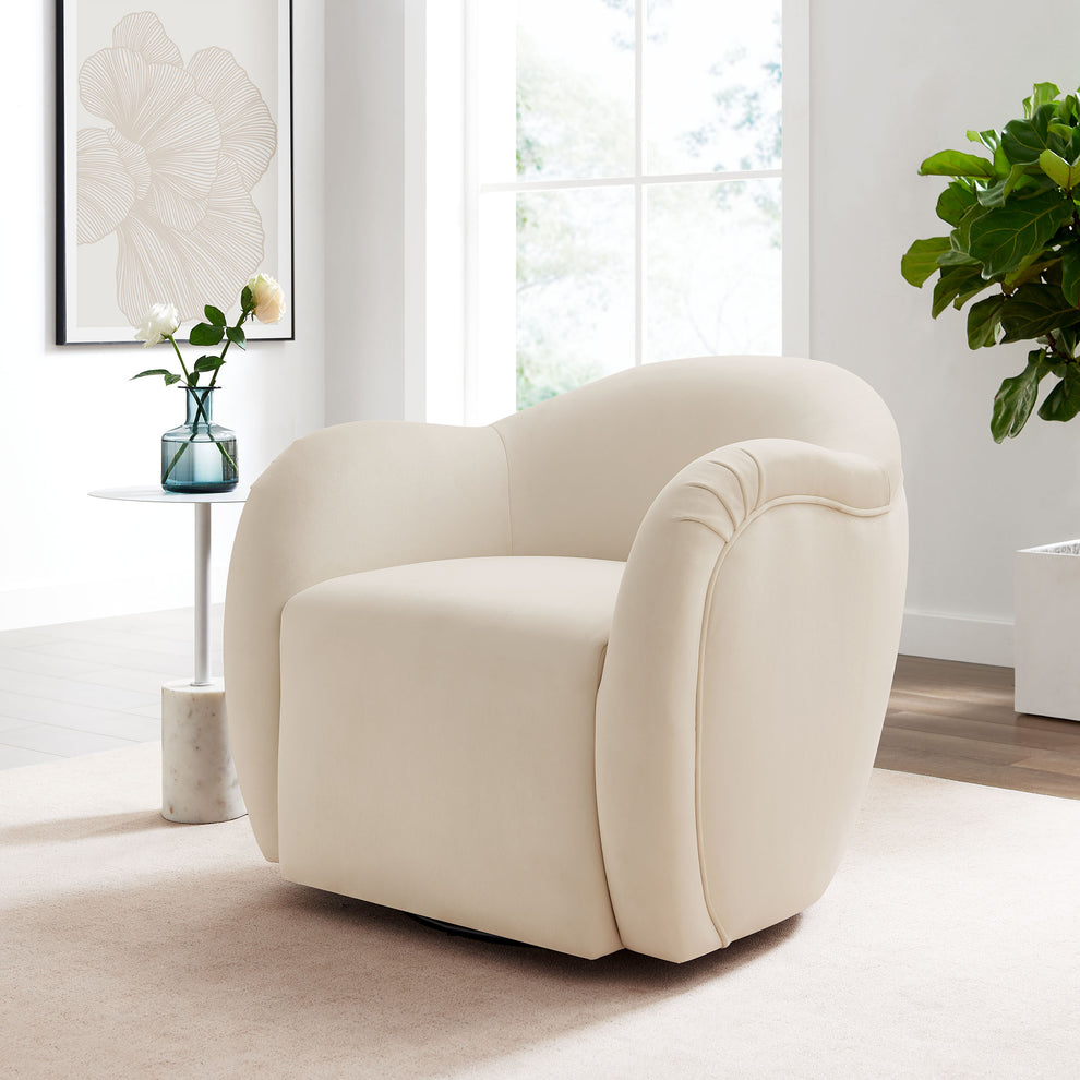 Compose Performance Velvet Swivel Armchair by Modway | Accent Chairs | Modishstore - 1