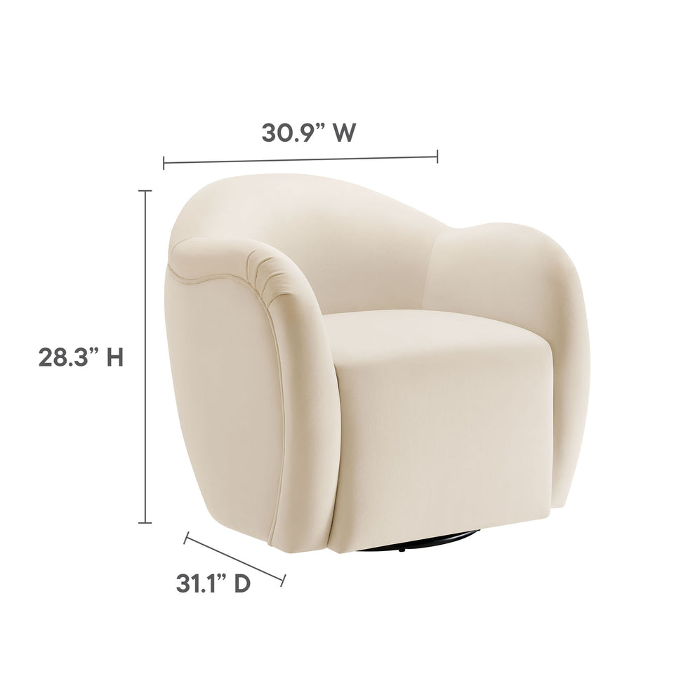 Compose Performance Velvet Swivel Armchair by Modway | Accent Chairs | Modishstore - 9