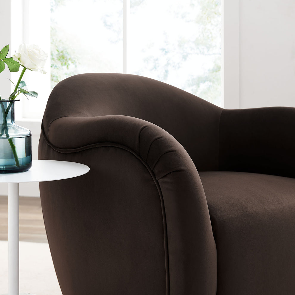 Compose Performance Velvet Swivel Armchair by Modway | Accent Chairs | Modishstore - 15