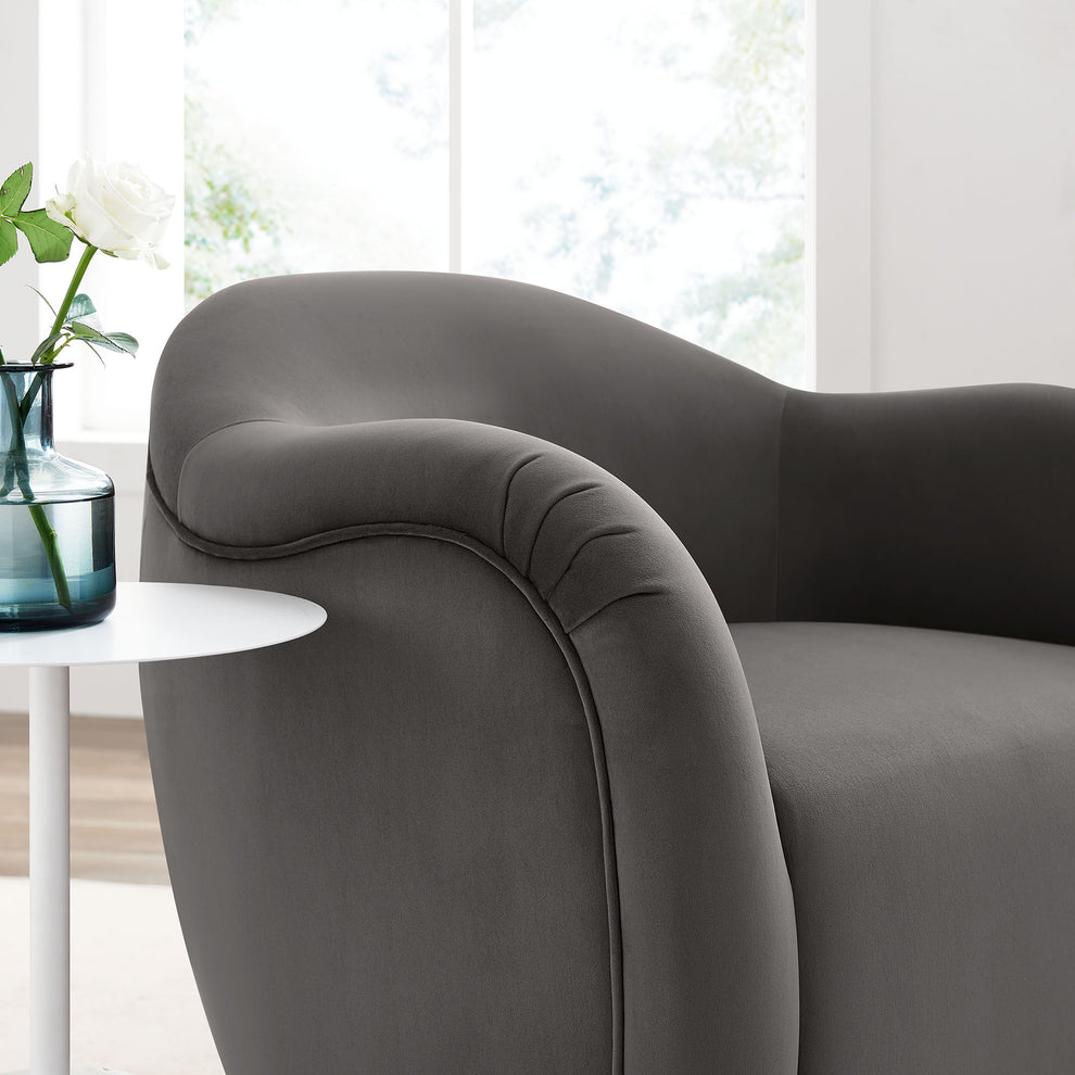 Compose Performance Velvet Swivel Armchair by Modway | Accent Chairs | Modishstore - 24