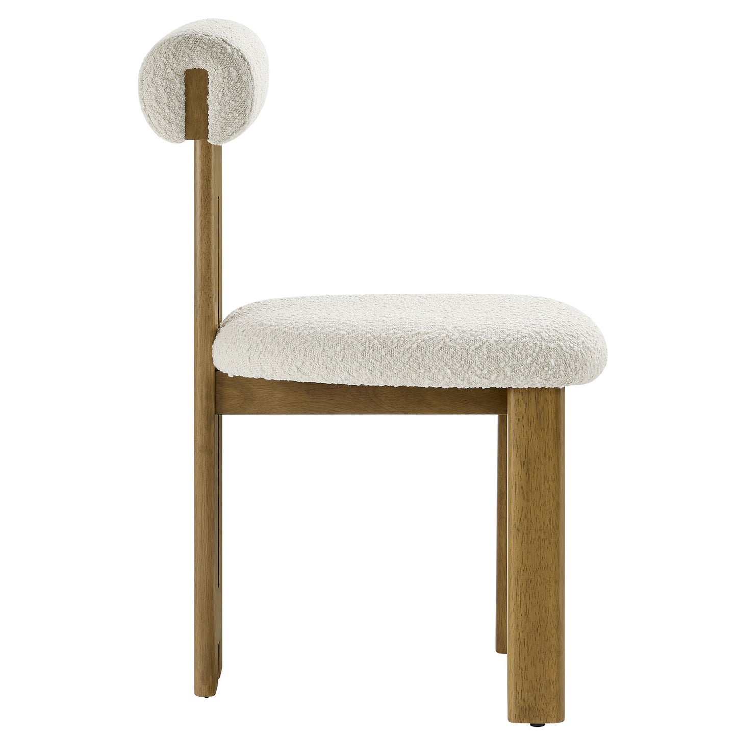 Torian Boucle Fabric Dining Chair Set of 2 by Modway | Dining Chairs | Modishstore - 4
