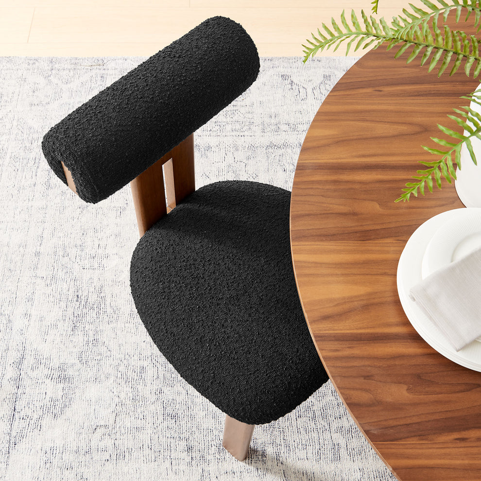 Torian Boucle Fabric Dining Chair Set of 2 by Modway | Dining Chairs | Modishstore - 17