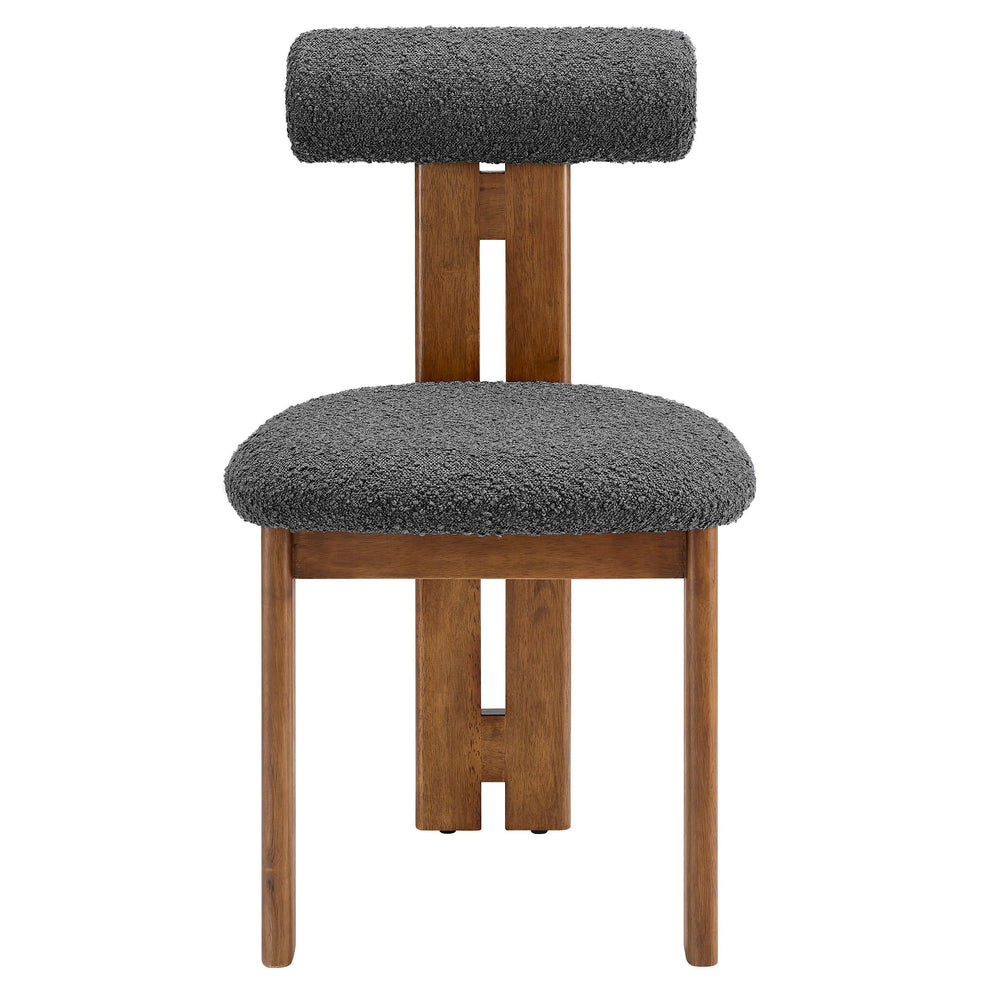 Torian Boucle Fabric Dining Chair Set of 2 by Modway | Dining Chairs | Modishstore - 25