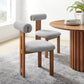 Torian Boucle Fabric Dining Chair Set of 2 by Modway | Dining Chairs | Modishstore - 38