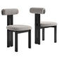 Torian Boucle Fabric Dining Chair Set of 2 by Modway | Dining Chairs | Modishstore - 41
