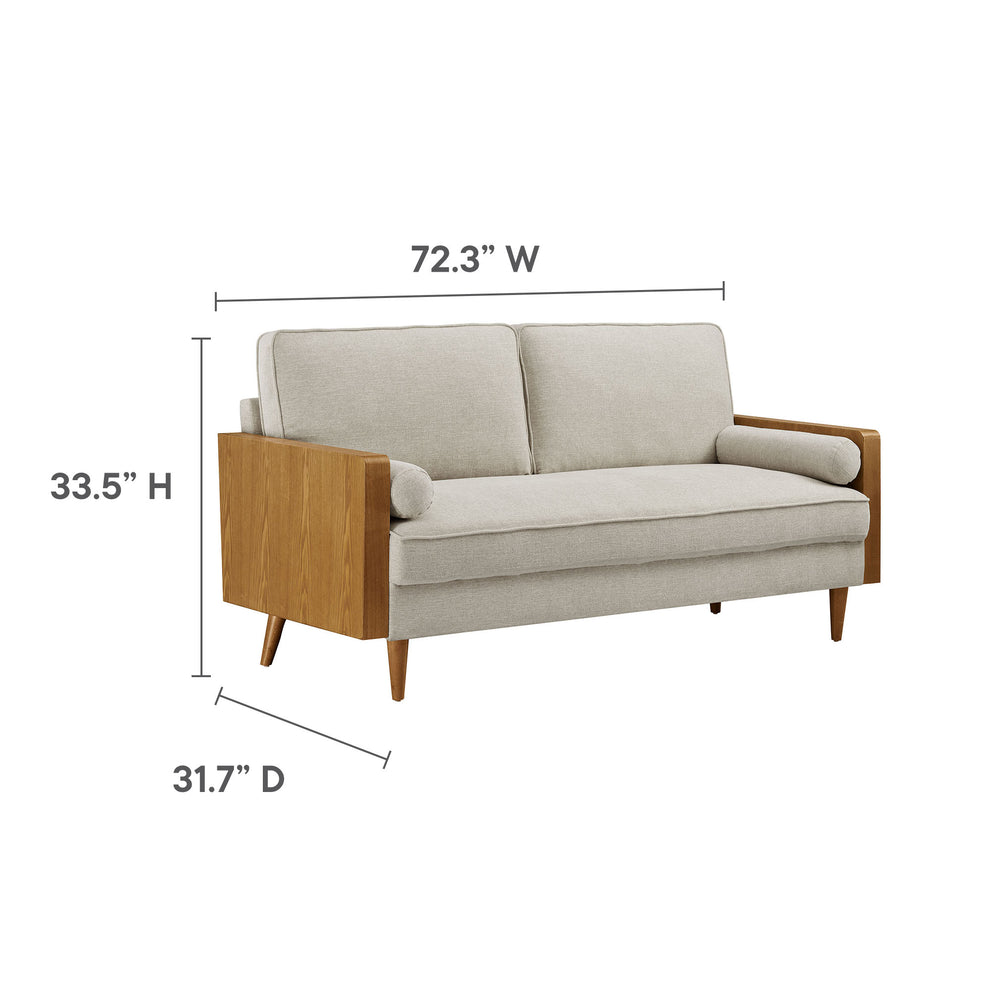 Kellan Heathered Fabric Upholstered Sofa by Modway | Sofas | Modishstore - 9
